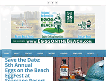 Tablet Screenshot of eggsonthebeach.com